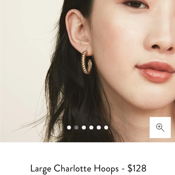 (SOLD) Mejuri Large Charlotte Hoops - NWT - Picture 2 of 6